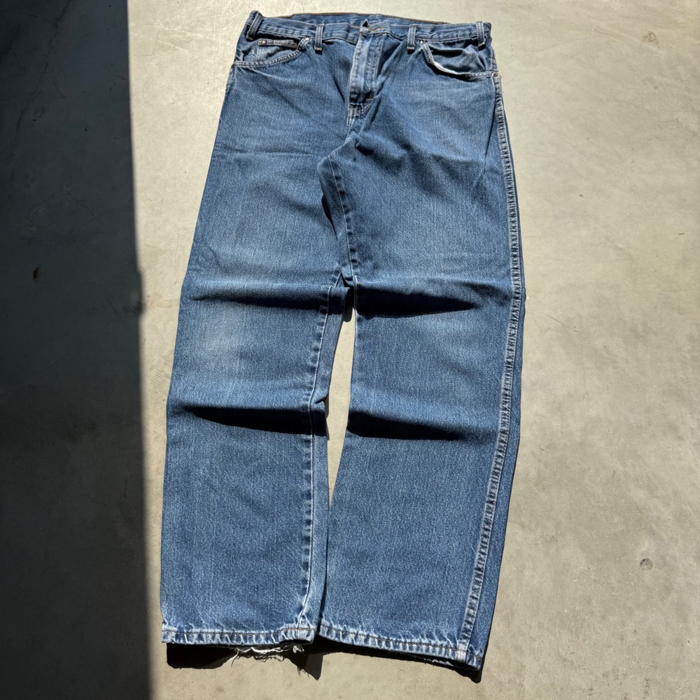 Dickies Mens Regular Fit Straight Leg Jeans Medium Wash Blue Denim 34x32